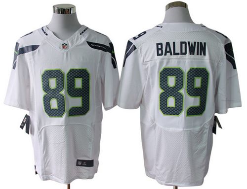 Nike Seahawks #89 Doug Baldwin White Men's Stitched NFL Vapor Untouchable Elite Jersey - Click Image to Close